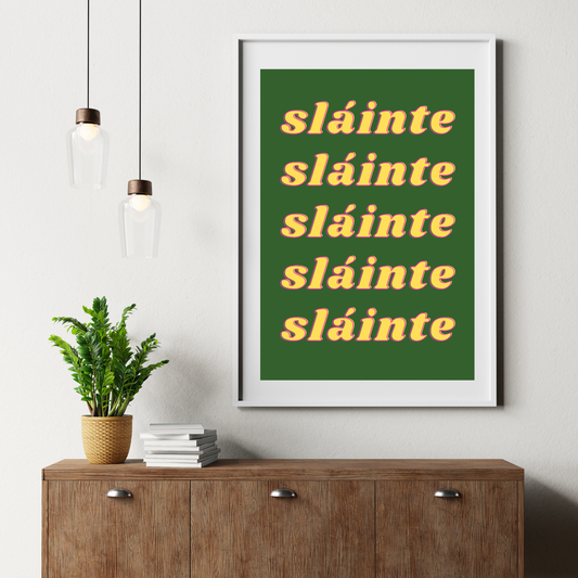 Sláinte – Modern Irish Wall Print