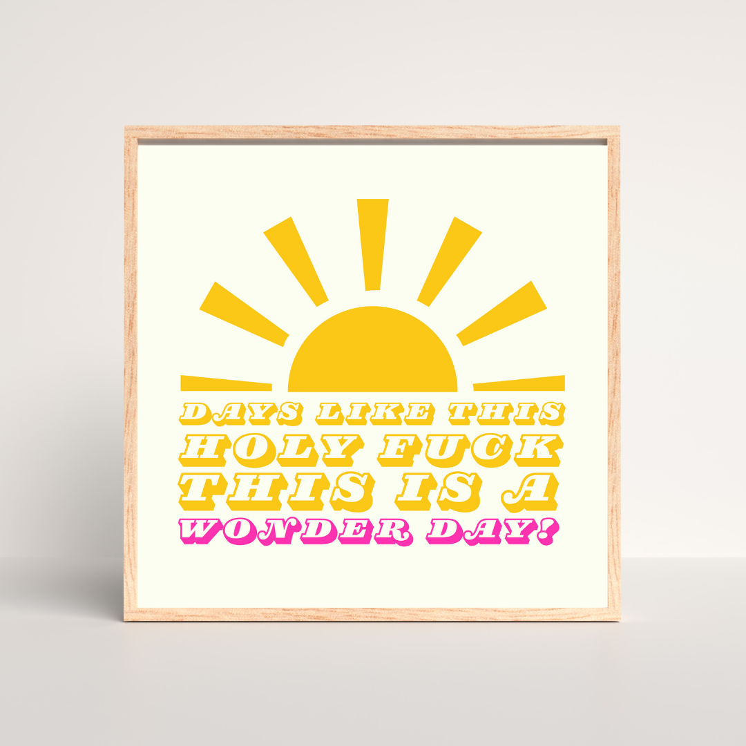 “Wonder Day” – Belfast-Inspired Wall Print