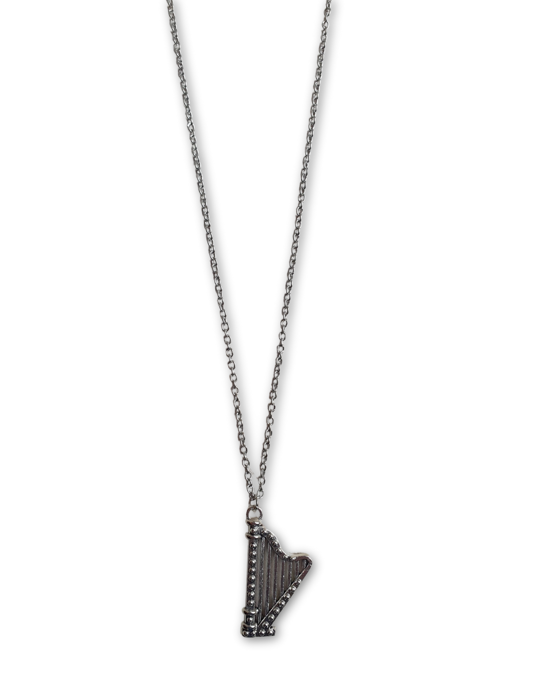 Irish Harp Pendant Necklace