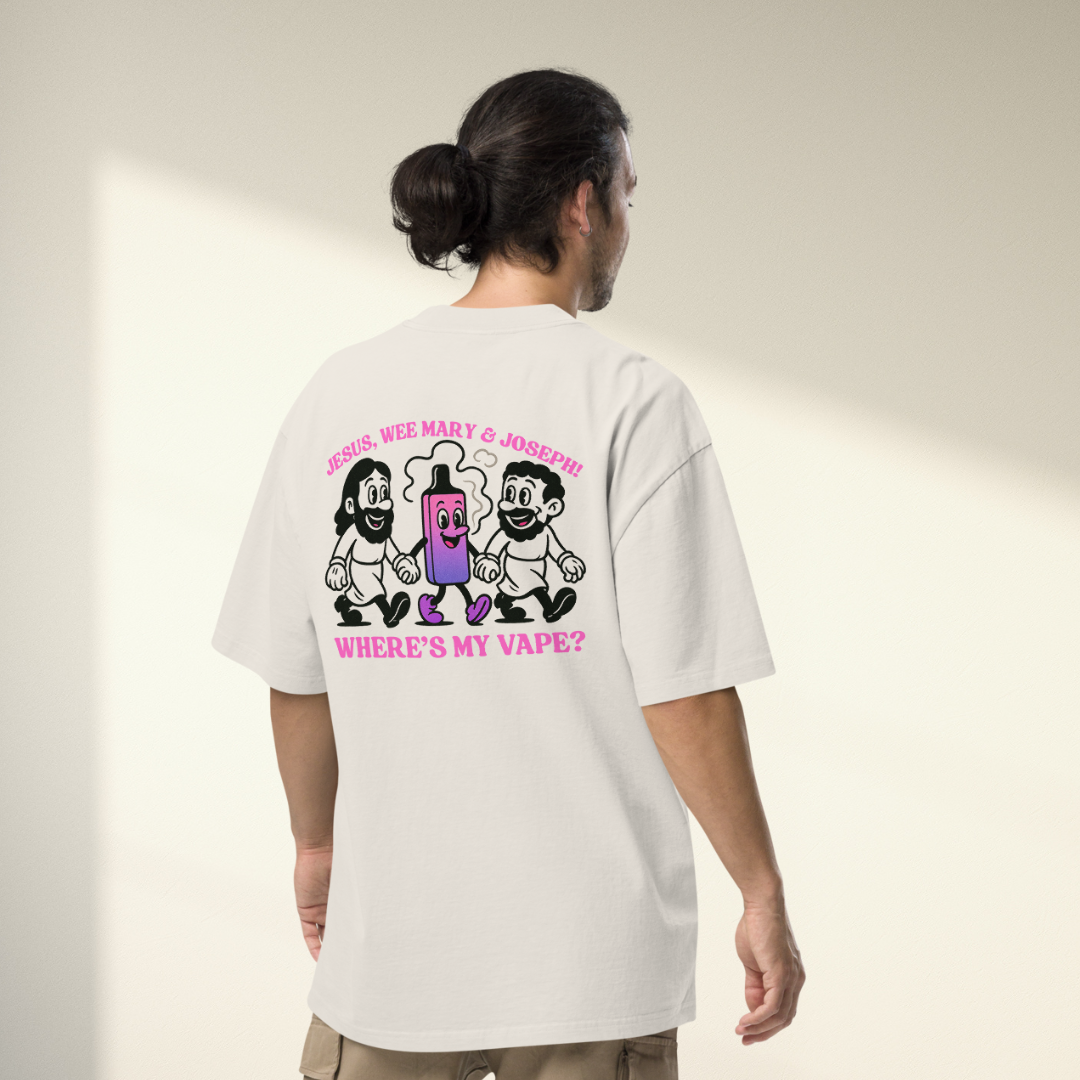 Jesus, Wee Mary, Joseph. Where’s My Vape? T-Shirt