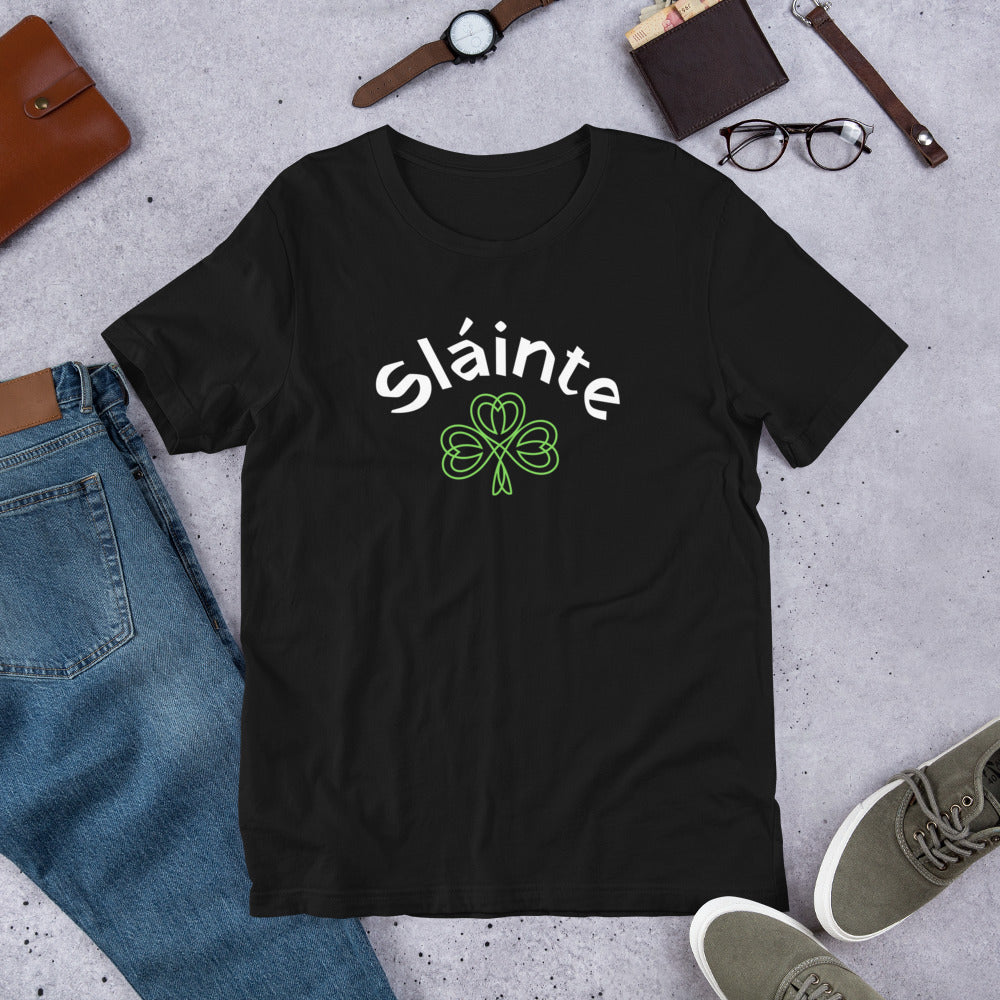 Sláinte Green Shamrock Unisex T-shirt