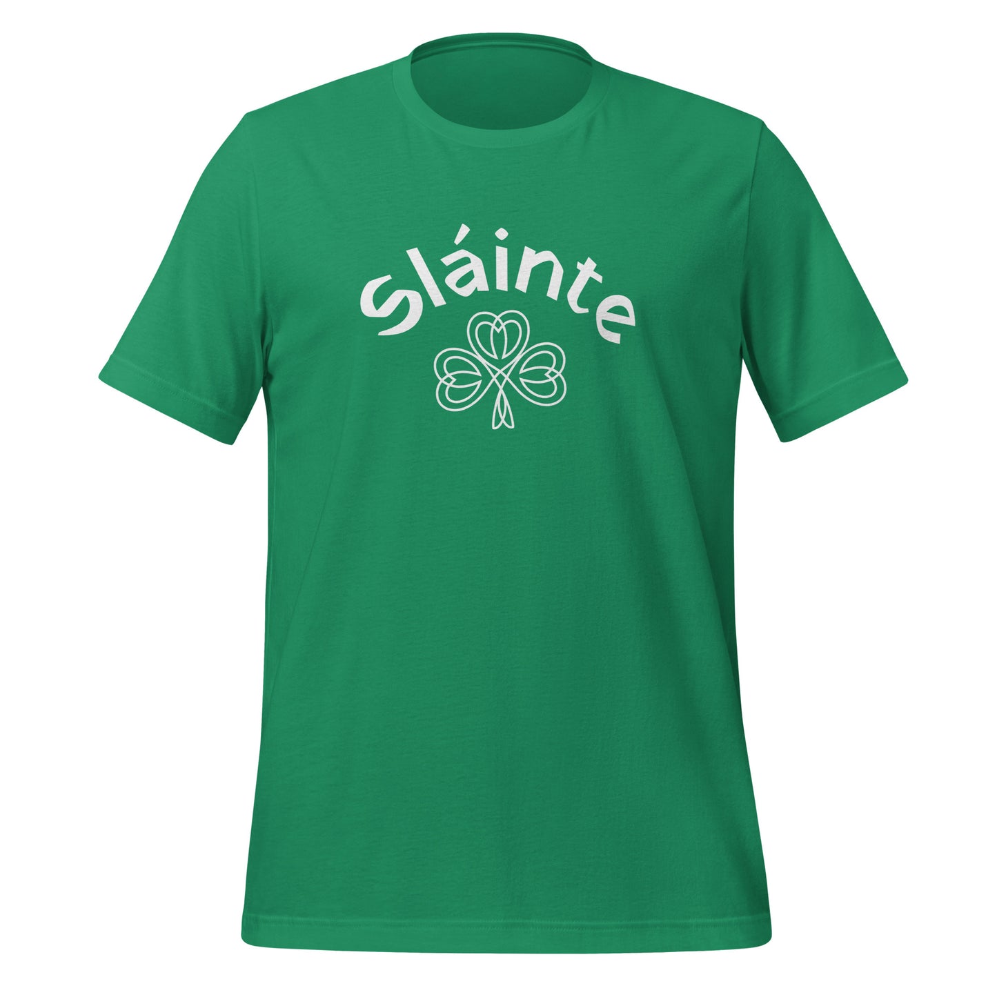 Sláinte White Shamrock Unisex T-shirt