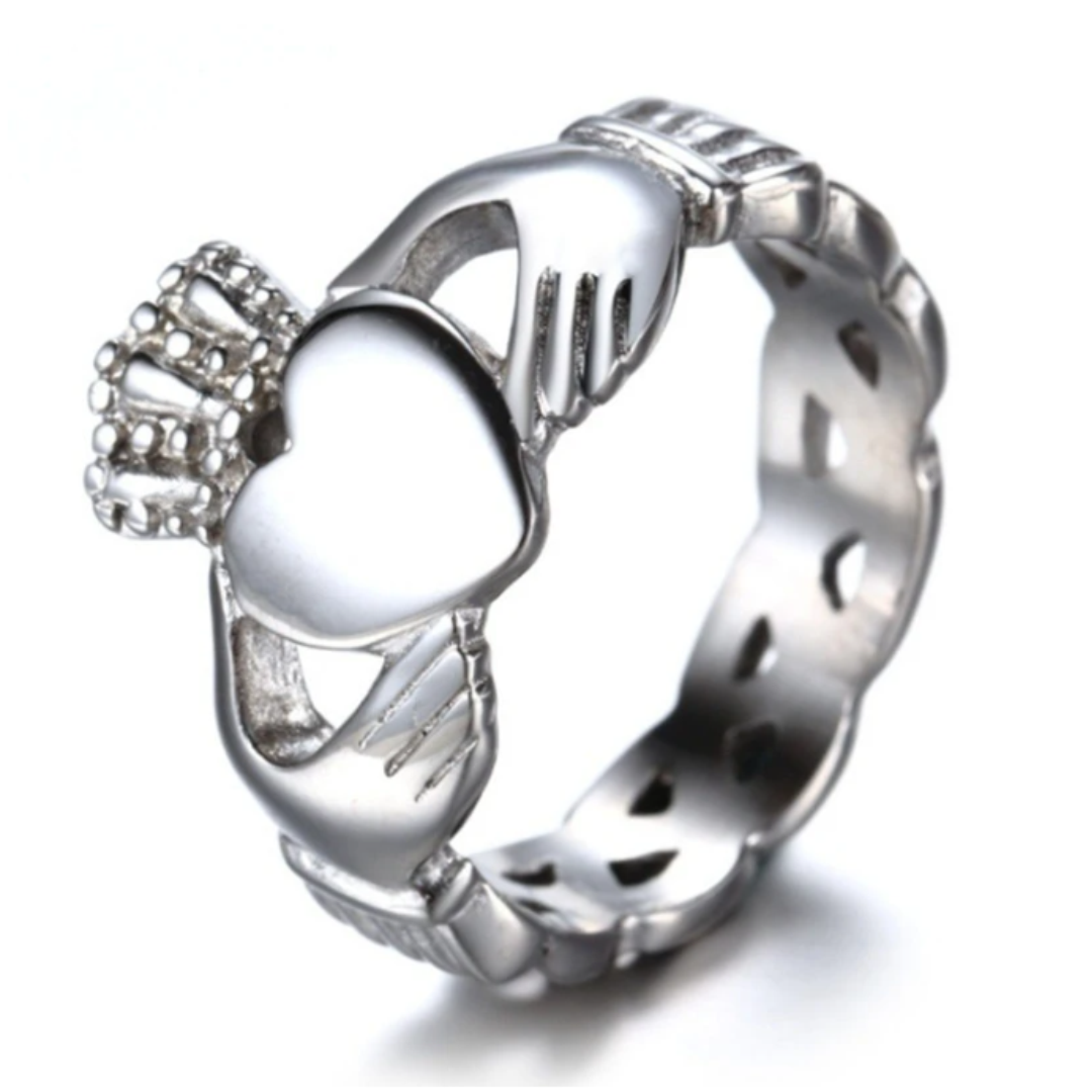Irish Claddagh Ring (Premium Quality)