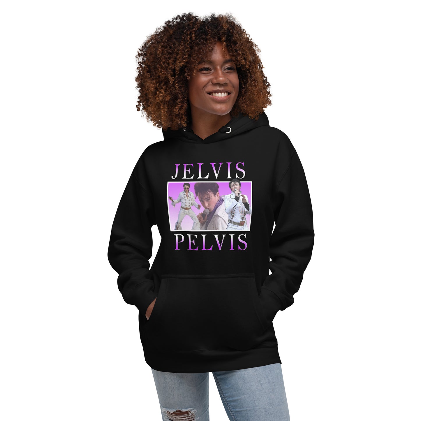 Jelvis Pelvis Unisex Hoodie (Black)
