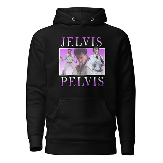 Jelvis Pelvis Unisex Hoodie (Black)